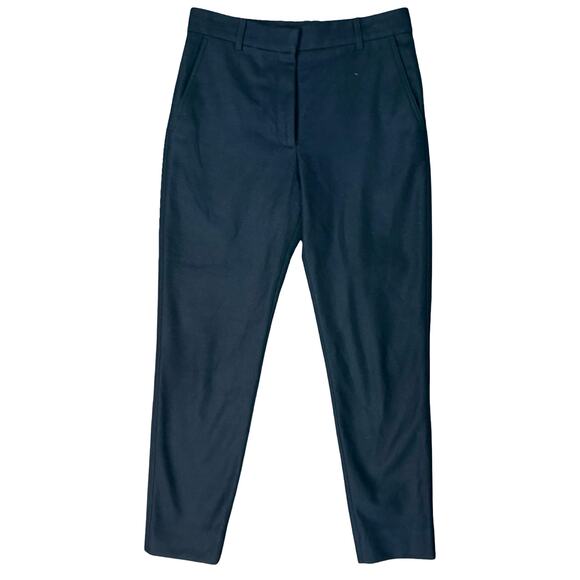 COS Navy Blue Slim Skinny Wool Blend Ankle Trousers Pants size 6 Professional - Picture 1 of 10